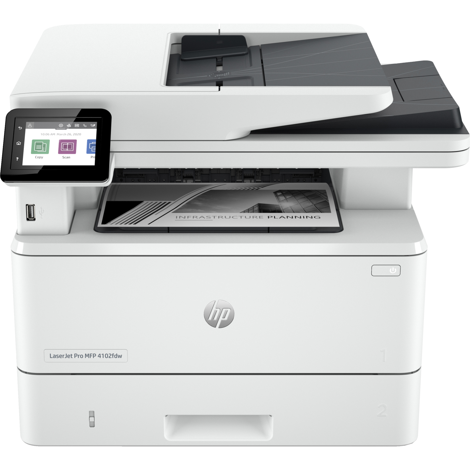 HP 4102fdw Multifunction Printers - 2.7 Inches - 512MB - White
