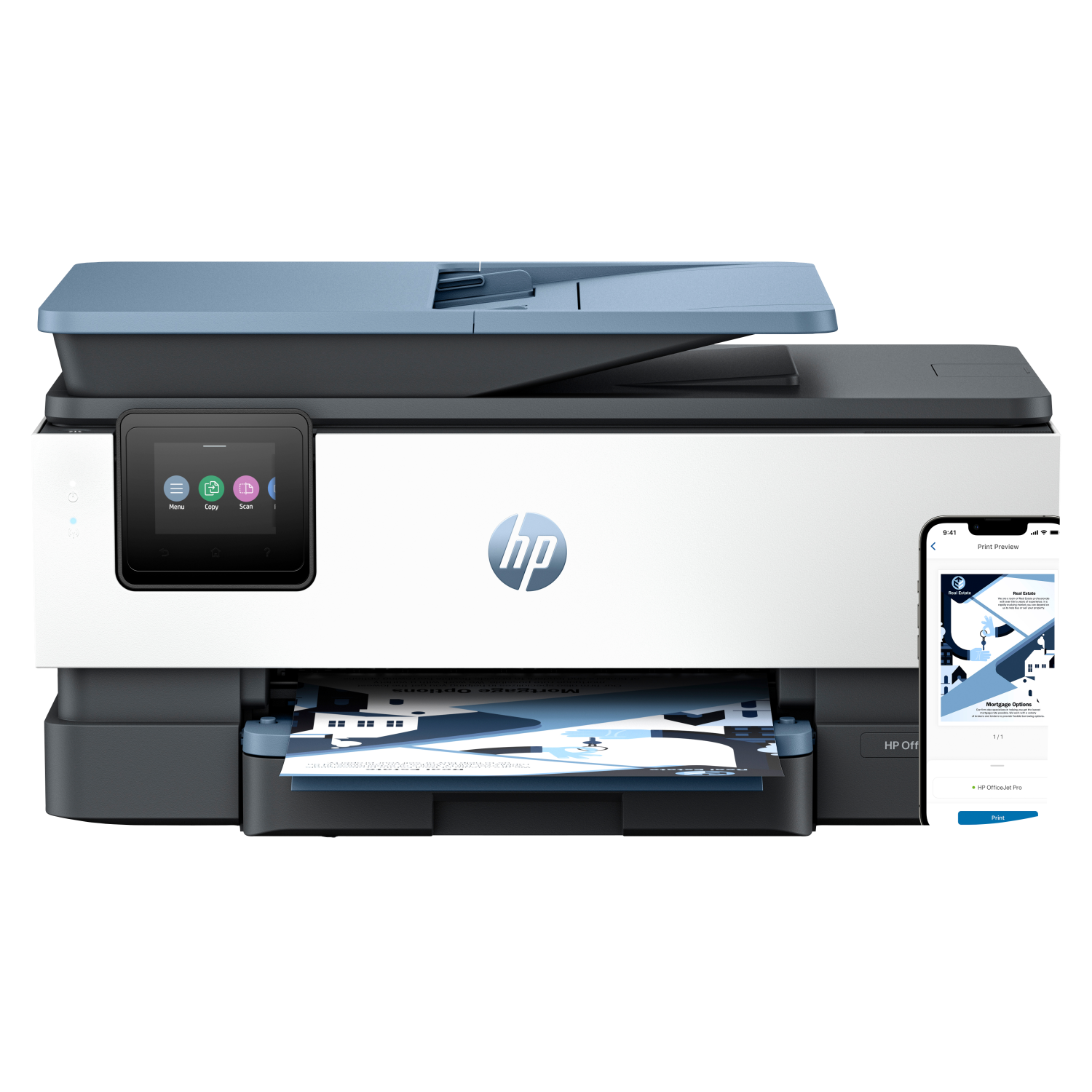 HP 8125e Multifunction Printers - 512MB - Blue