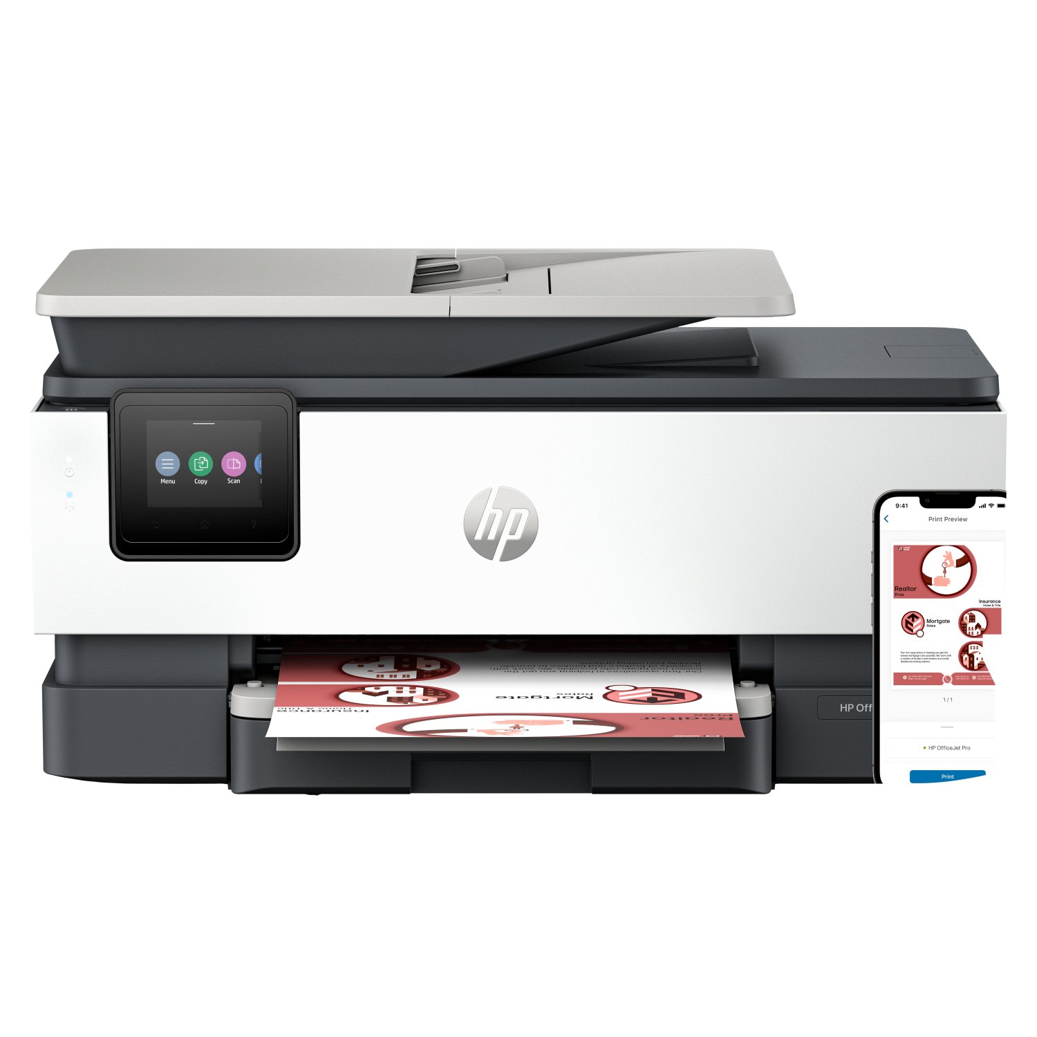 HP 8132e Multifunction Printers - 512MB - Grey