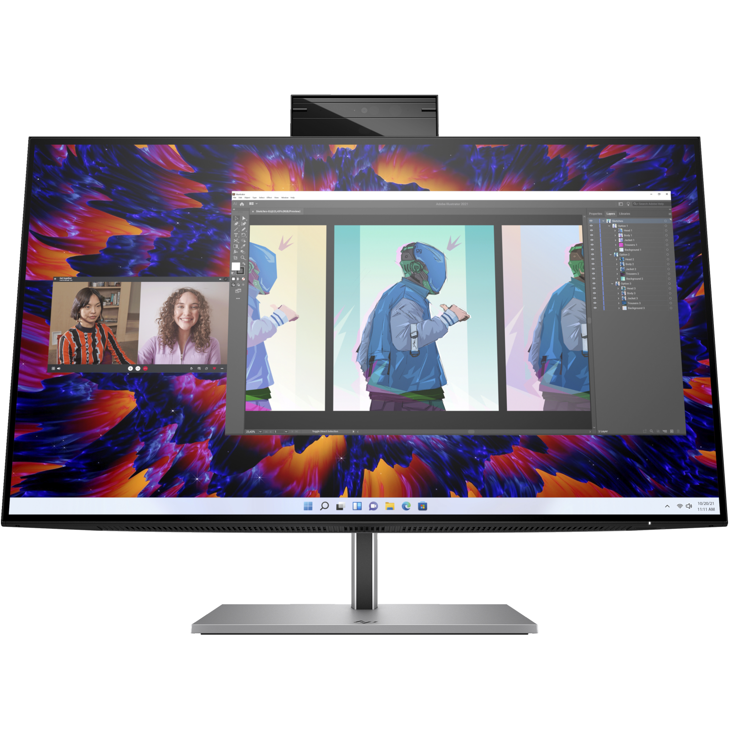 HP Z24m Computer Monitors - 23.8 Inches - Silver