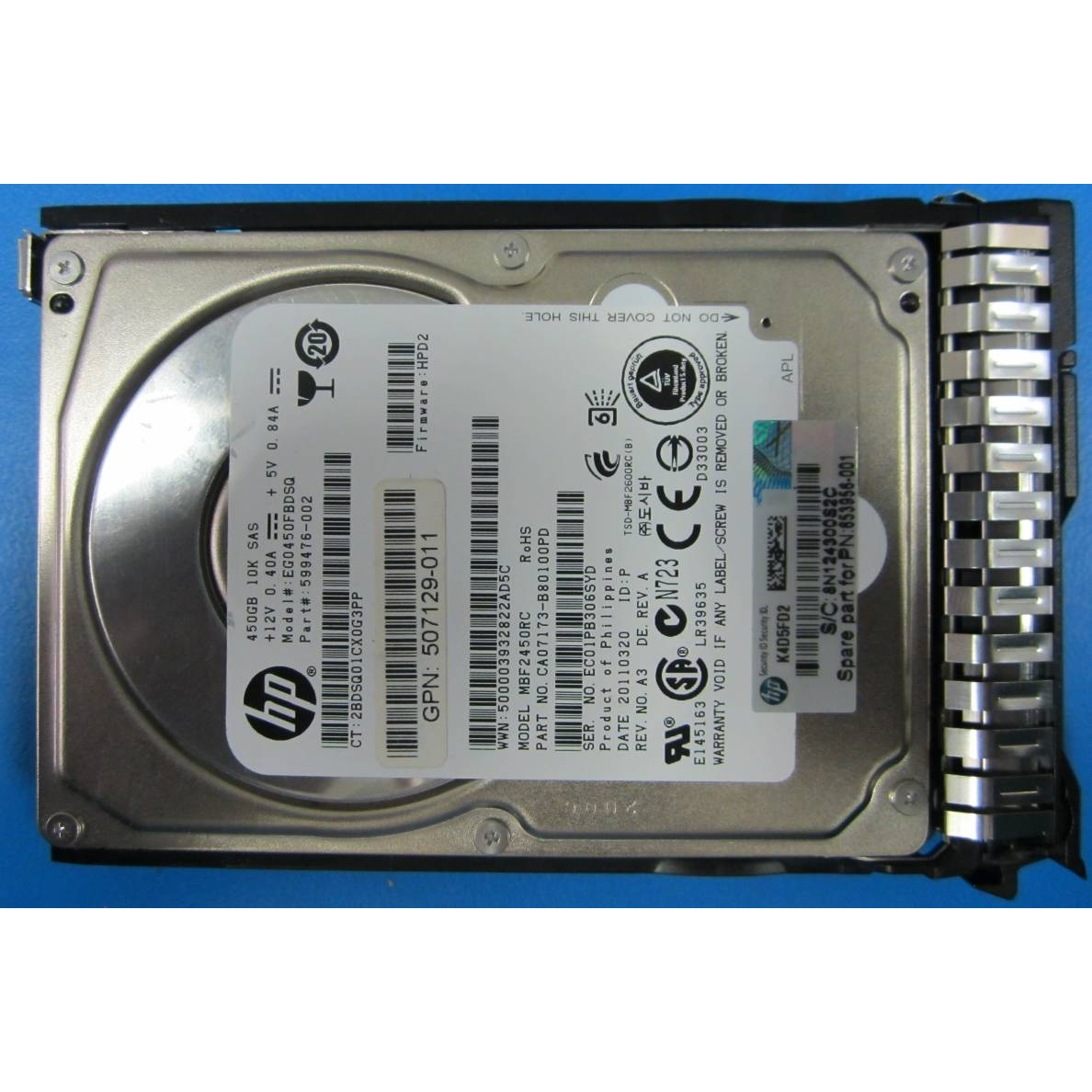 HP 450GB Internal Hard Drives