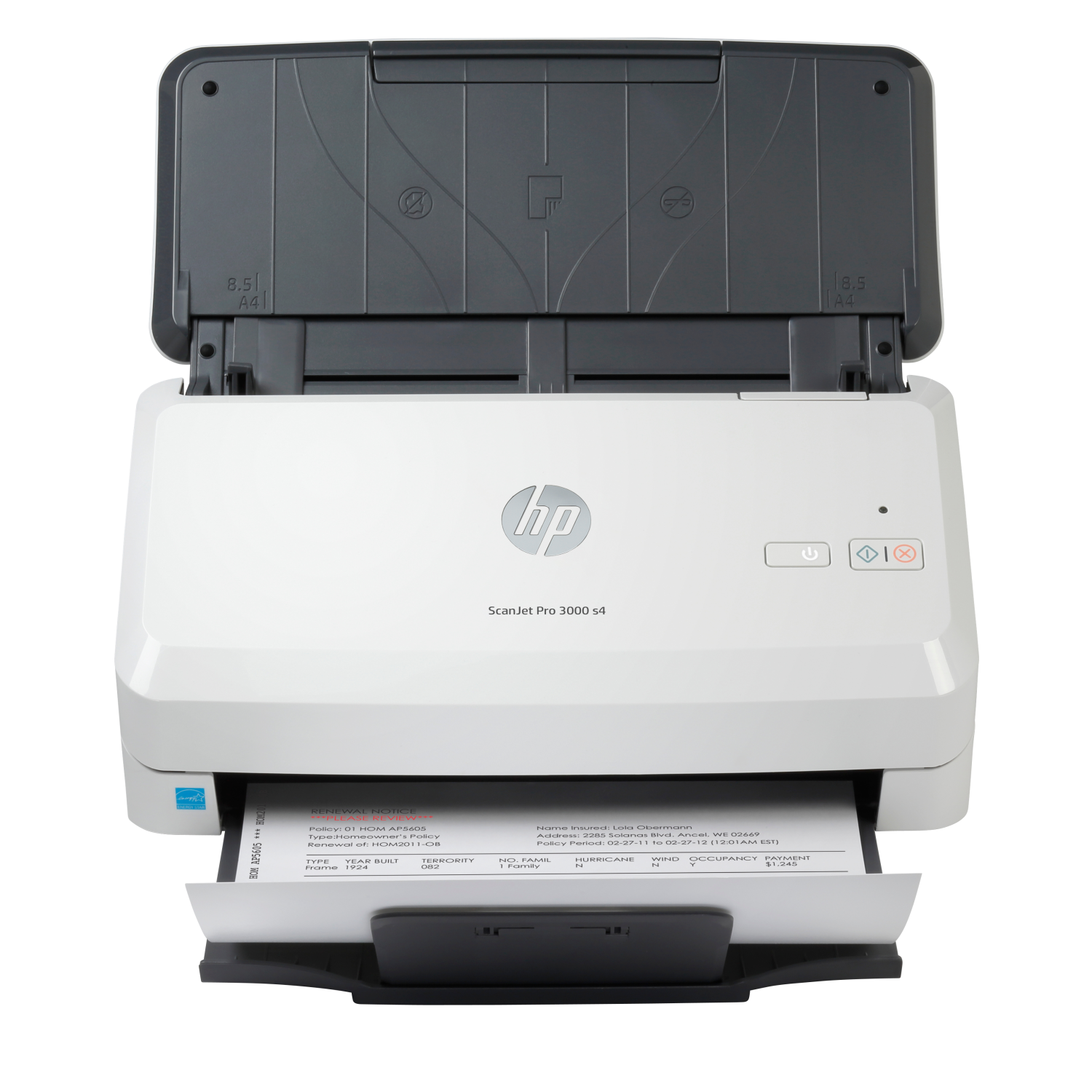 HP Scanjet Pro 3000 s4 Sheet-fed scanner 600 x 600 DPI A4 Black, White