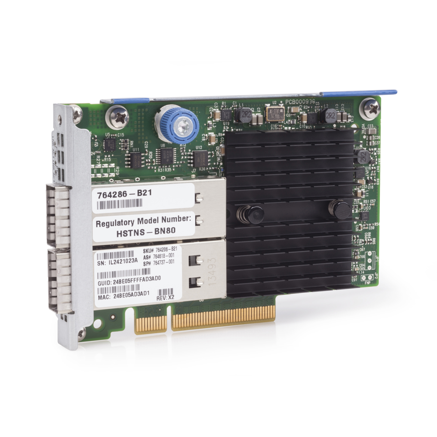 HP E INFINIBAND QDR/ETHERNET 10GB DUAL-PORT 544+FLR-QSFP ADAPTER