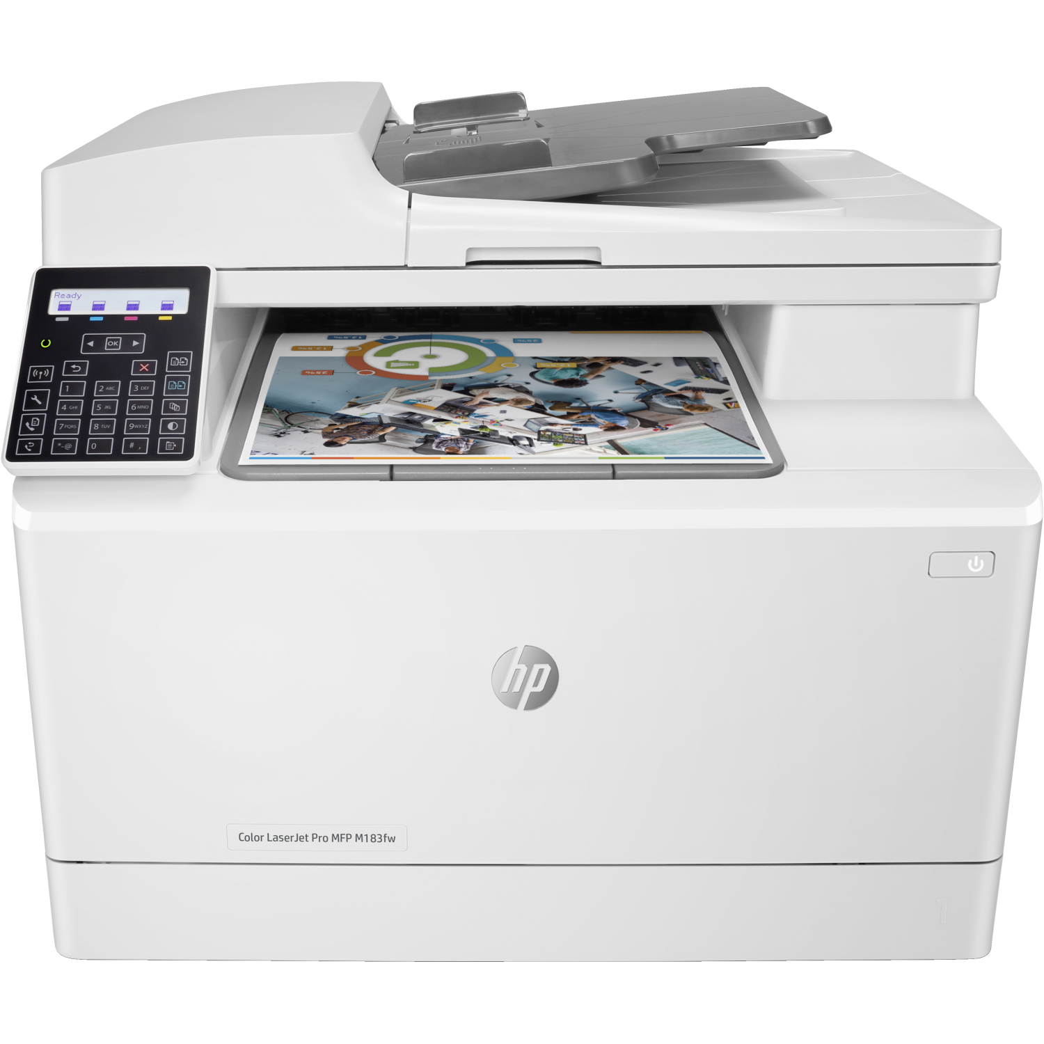 HP M183fw Multifunction Printers - 3 Inches - 256MB - White