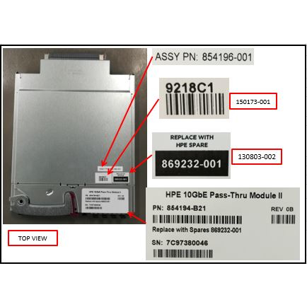 HP E 10GBE PASS-THRU TAA MODULE II FOR C-CLASS BLADESYSTEM