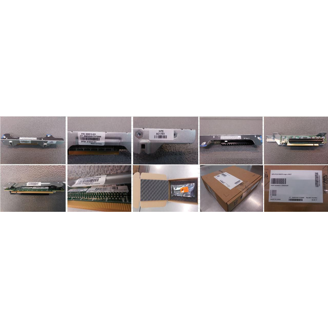 HP E DL360 G10 LOW PROFILE RISER KIT