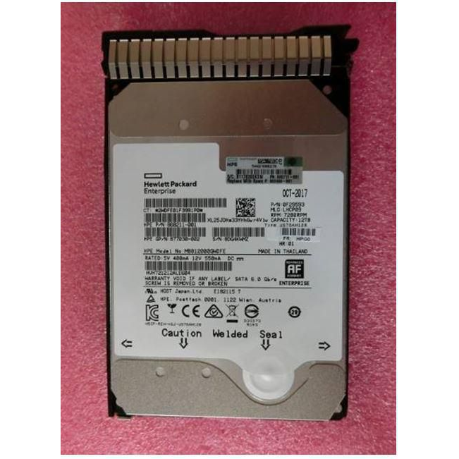 HP E 12TB 7.2K 6G 3.5INCH SC HE DS SATA HDD