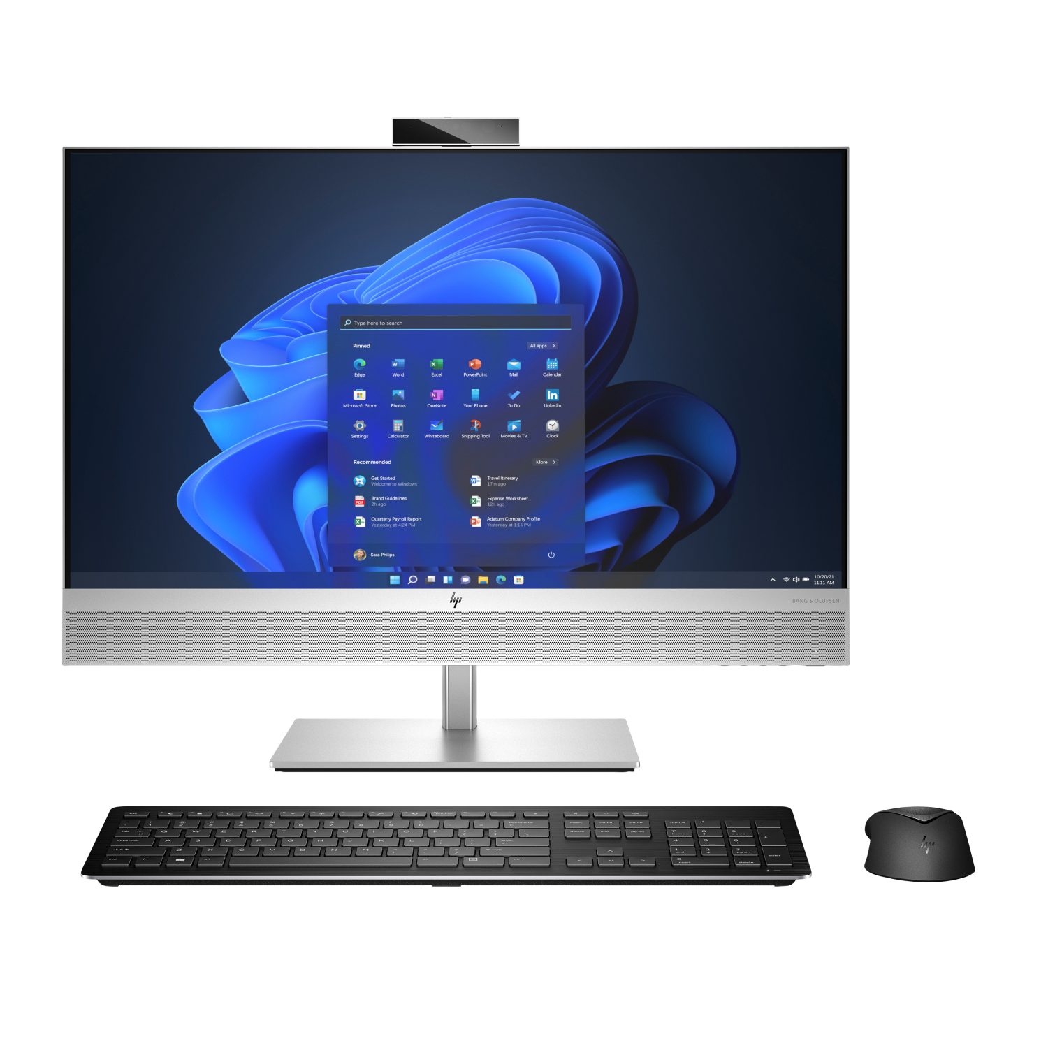 HP i7-14700 All-in-One PCs desktops and Workstations - 27 Inches - 16GB - Silver