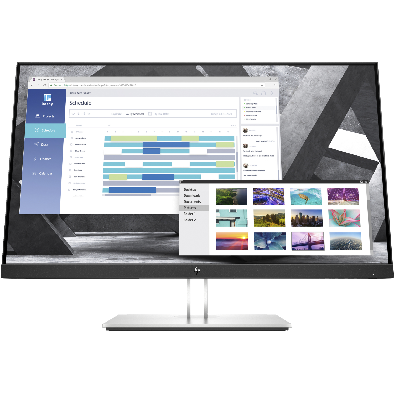 HP E27q Computer Monitors - 27 Inches - Multi