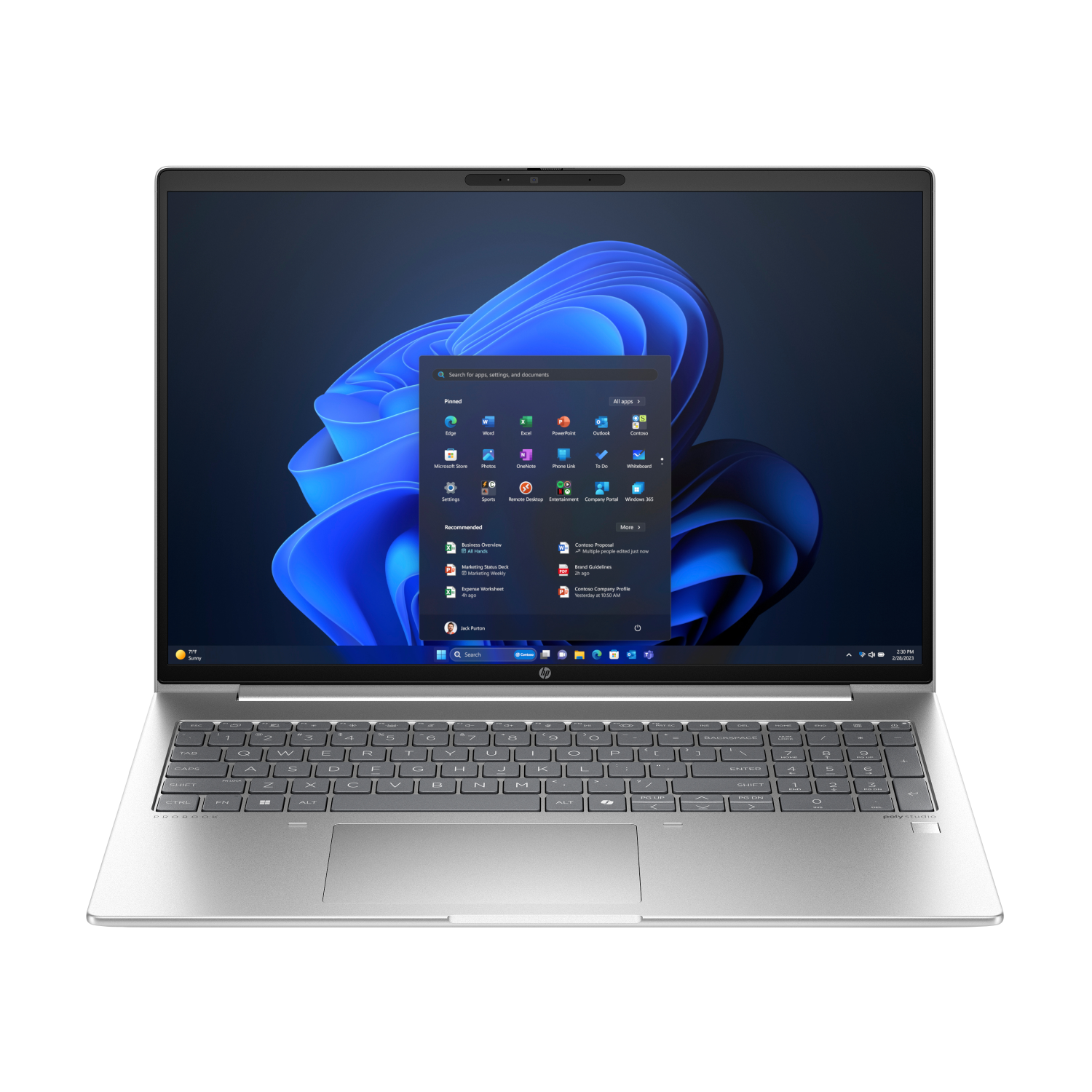 HP 460G11 Laptops - 16 Inches - 16GB - Silver