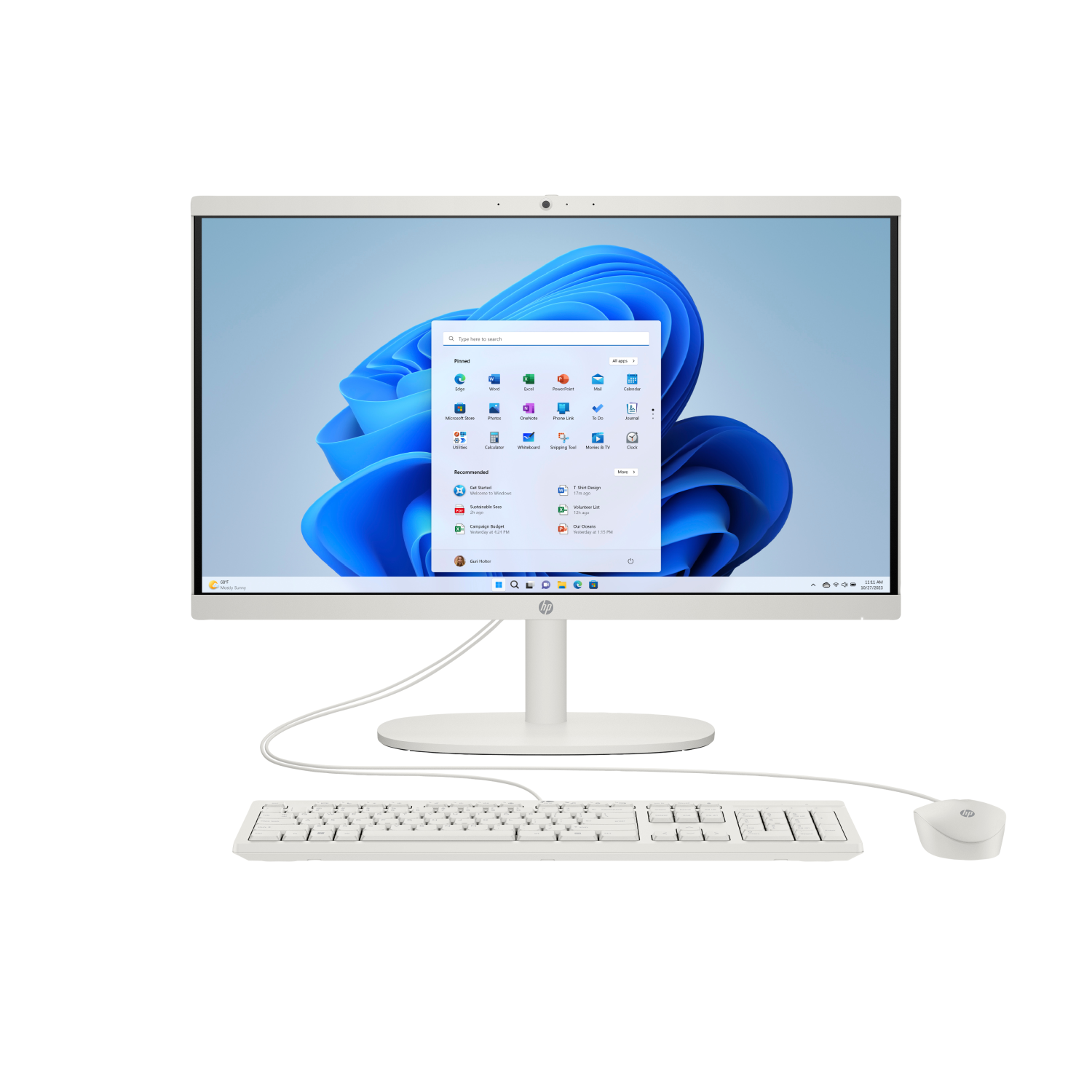 HP 22-dg0005na Intel® Core™ i3 i3-N300 54.6 cm (21.5") 1920 x 1080 pixels All-in-One PC 8 GB DDR5-SDRAM 256 GB SSD Windows 11 Home Wi-Fi 6 (802.11ax) White