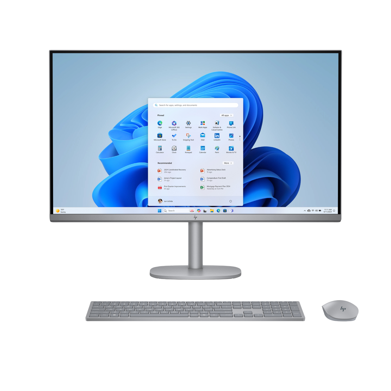 HP 32-c0001na All-in-One PCs desktops and Workstations - 31.5 Inches - 32GB - Silver