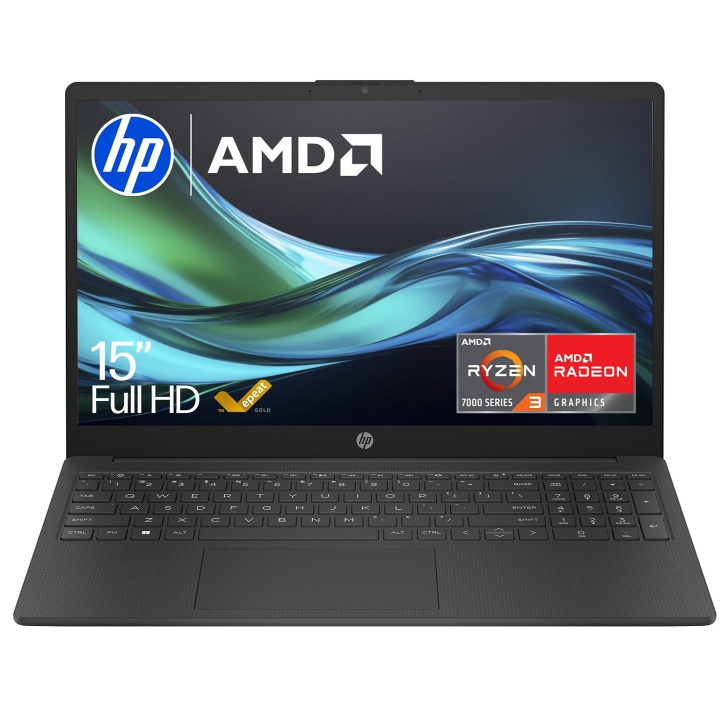 HP 15-fc0045sa Laptops - 15.6 Inches - 8GB - Black