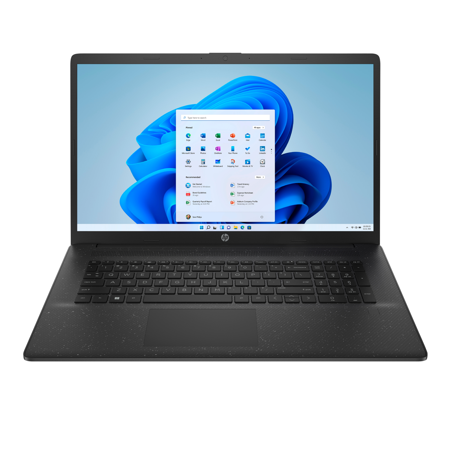 HP 17-cn3008na Laptops - 17.3 Inches - 4GB - Black