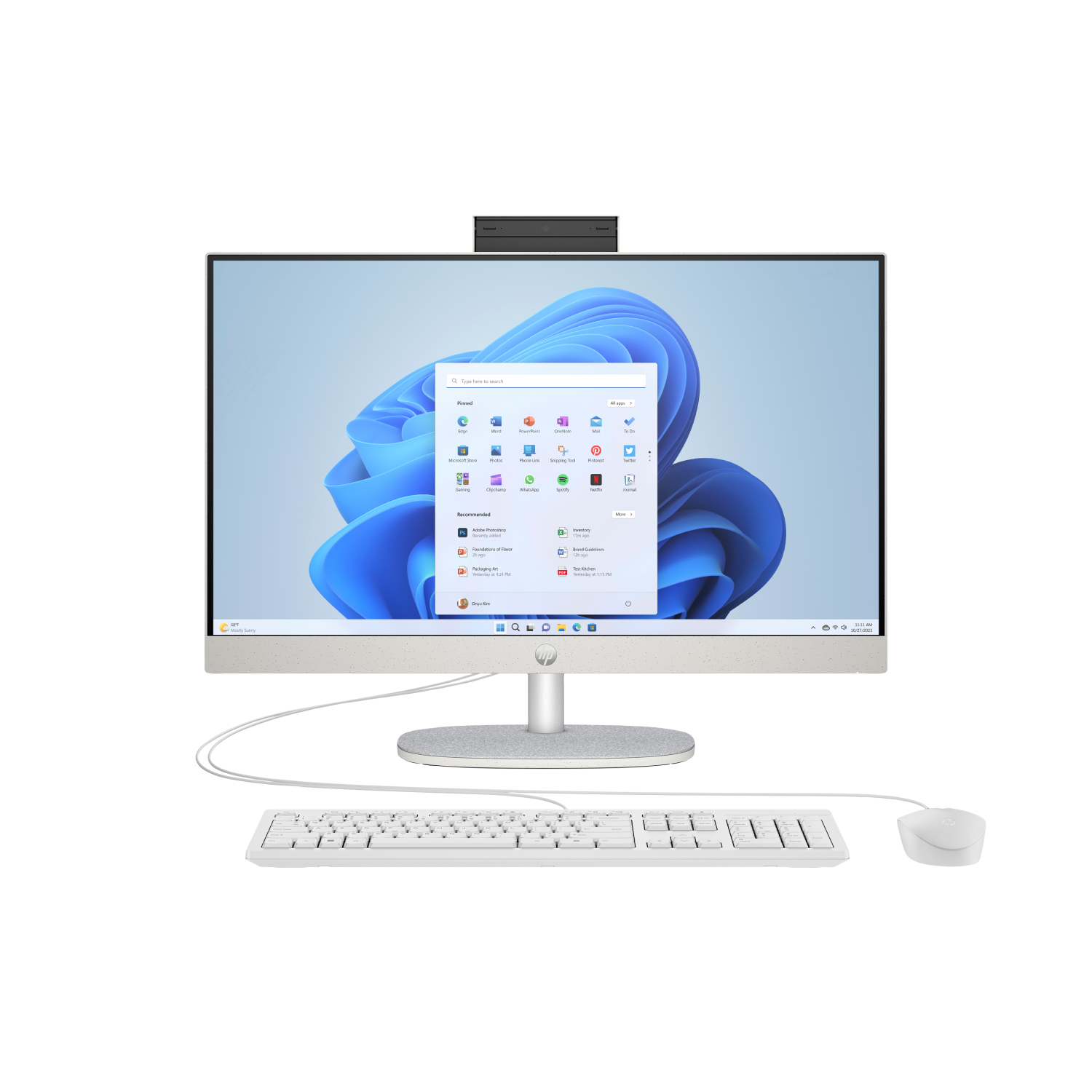 HP -cr0047na All-in-One PCs desktops and Workstations - 23.8 Inches - 8GB - White