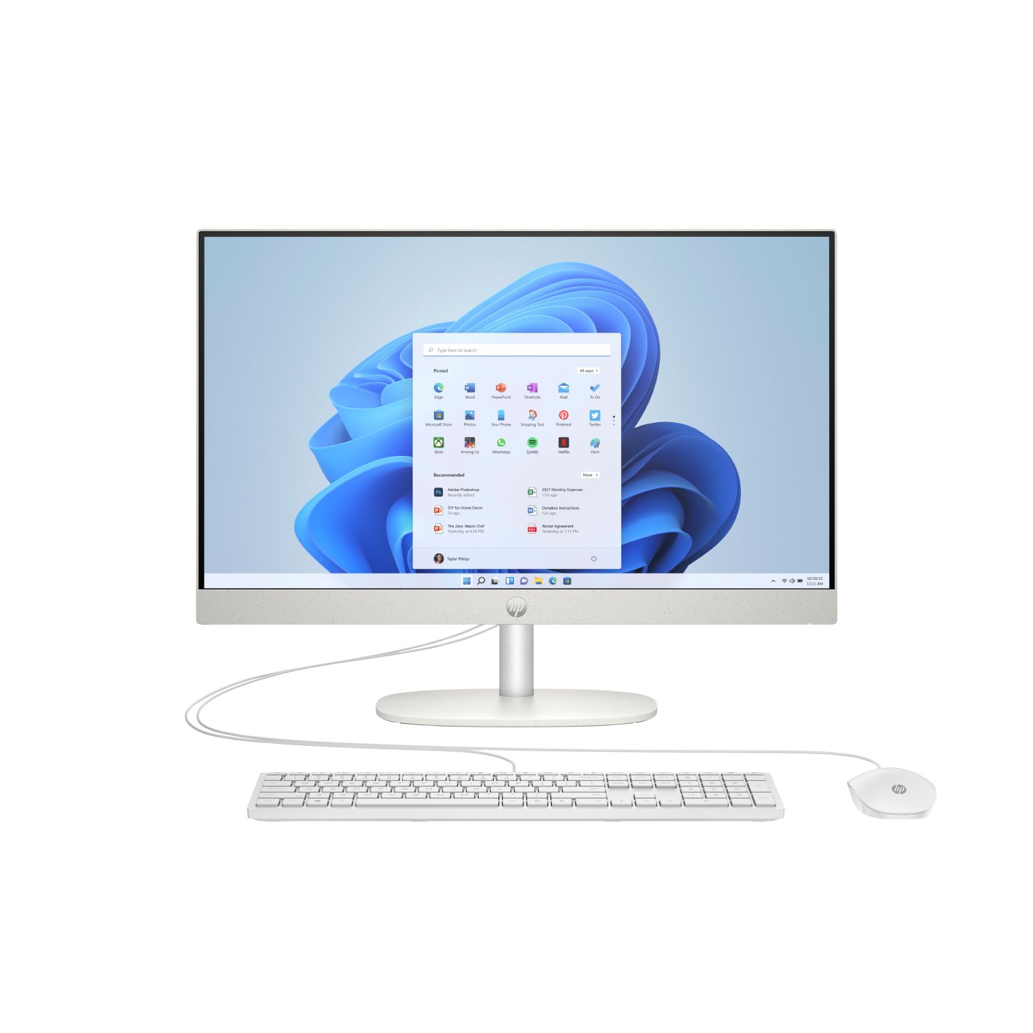 HP -cr0063na All-in-One PCs desktops and Workstations - 23.8 Inches - 8GB - White