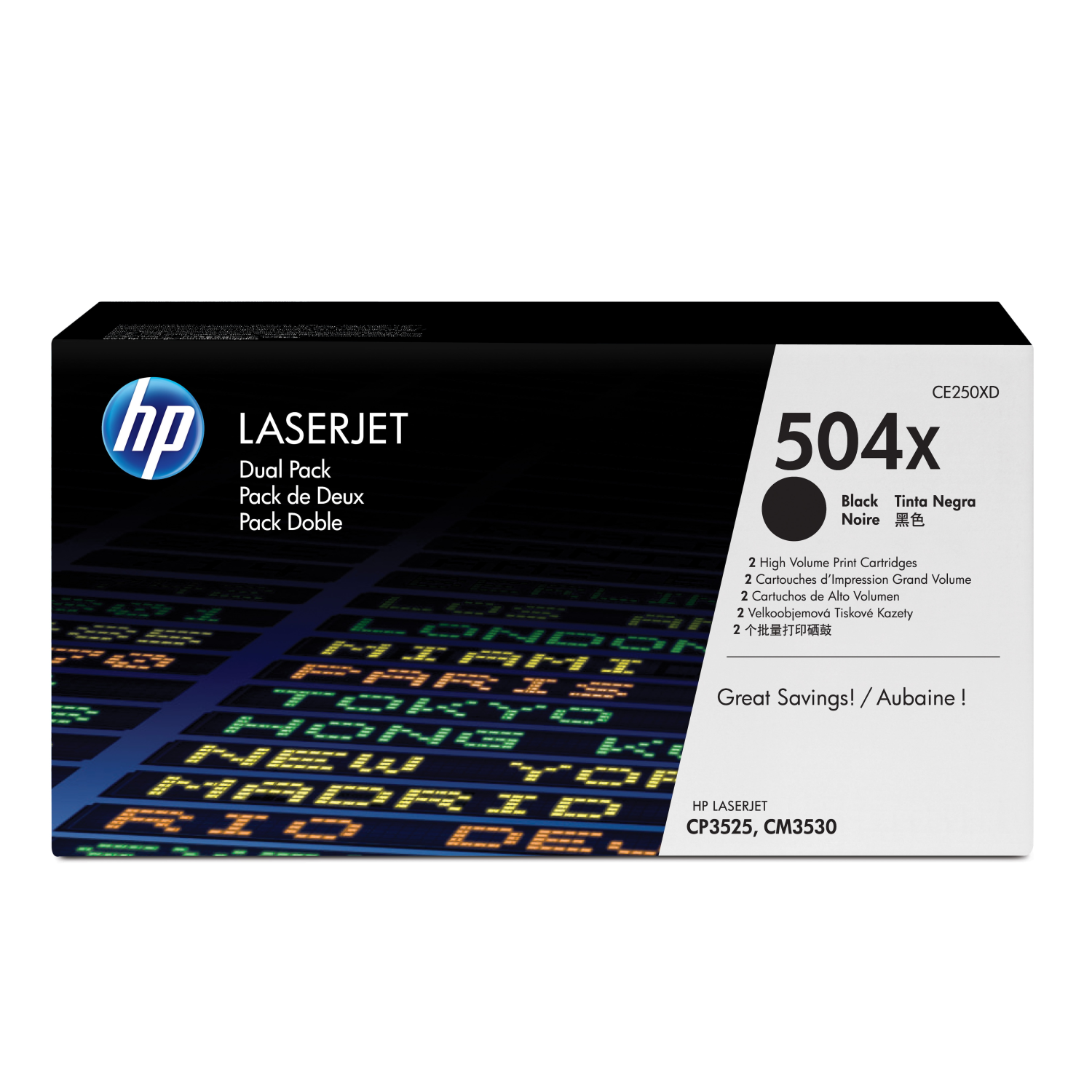 HP CE250XD Toner Cartridges - Black