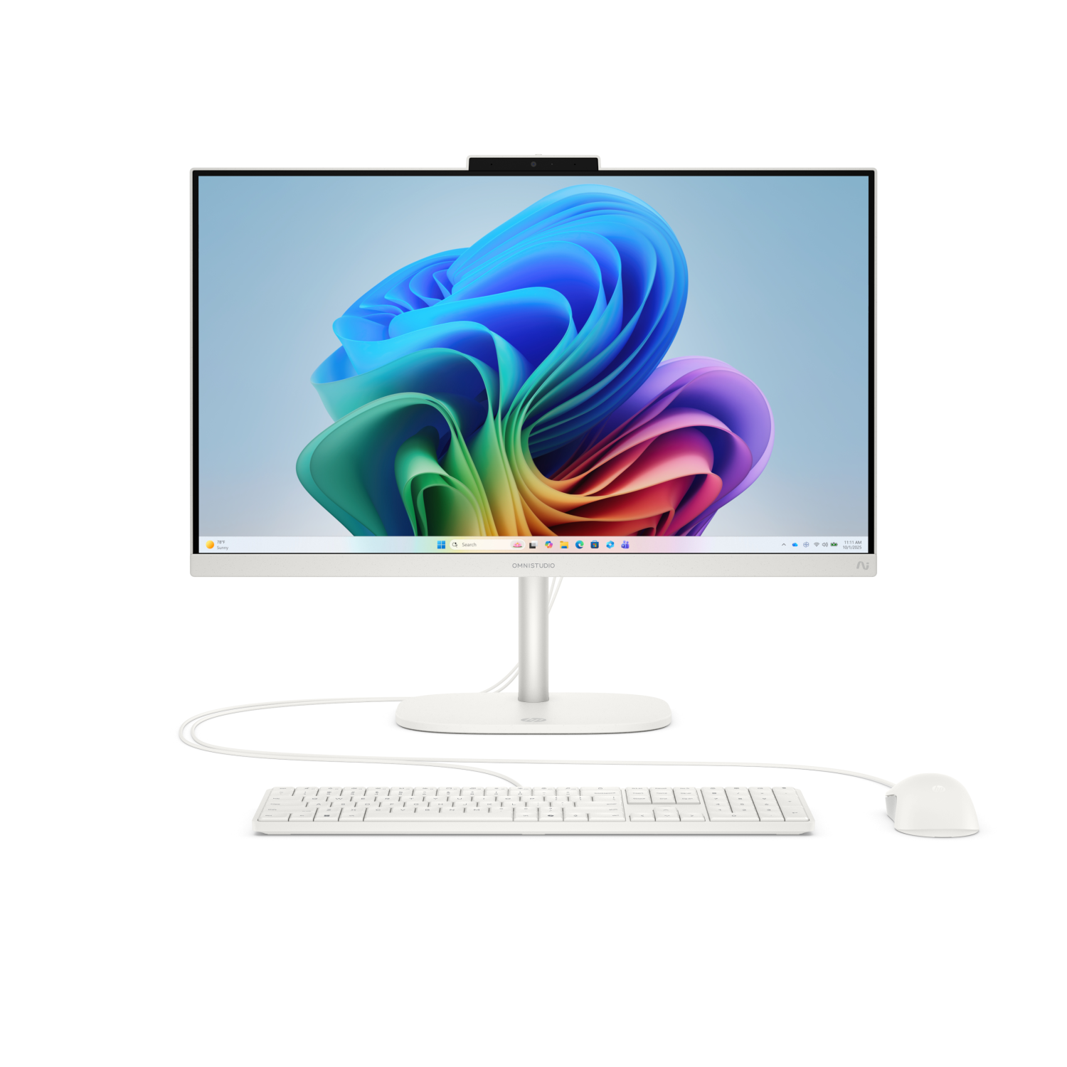 HP OmniStudio All-in-One Desktop Next Gen AI 24-cw0002na PC Copilot+ PC AMD Ryzen™ AI 7 445 60.5 cm (23.8") 1920 x 1080 pixels 16 GB DDR5-SDRAM 1 TB SSD Windows 11 Home Wi-Fi 6 (802.11ax) White