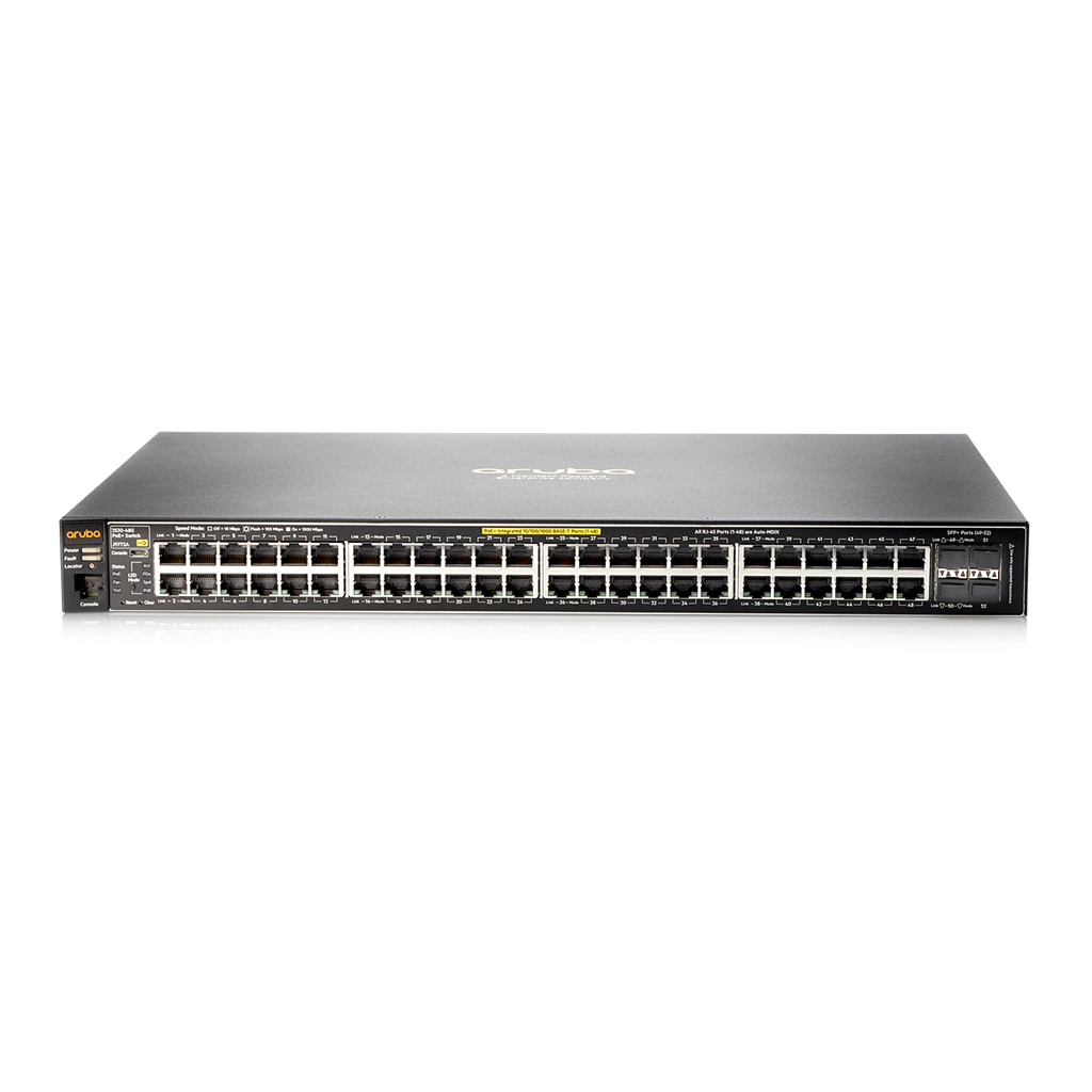 Aruba 2530 48 PoE+ Managed L2 Fast Ethernet (10/100) Power over Ethernet (PoE) 1U Grey
