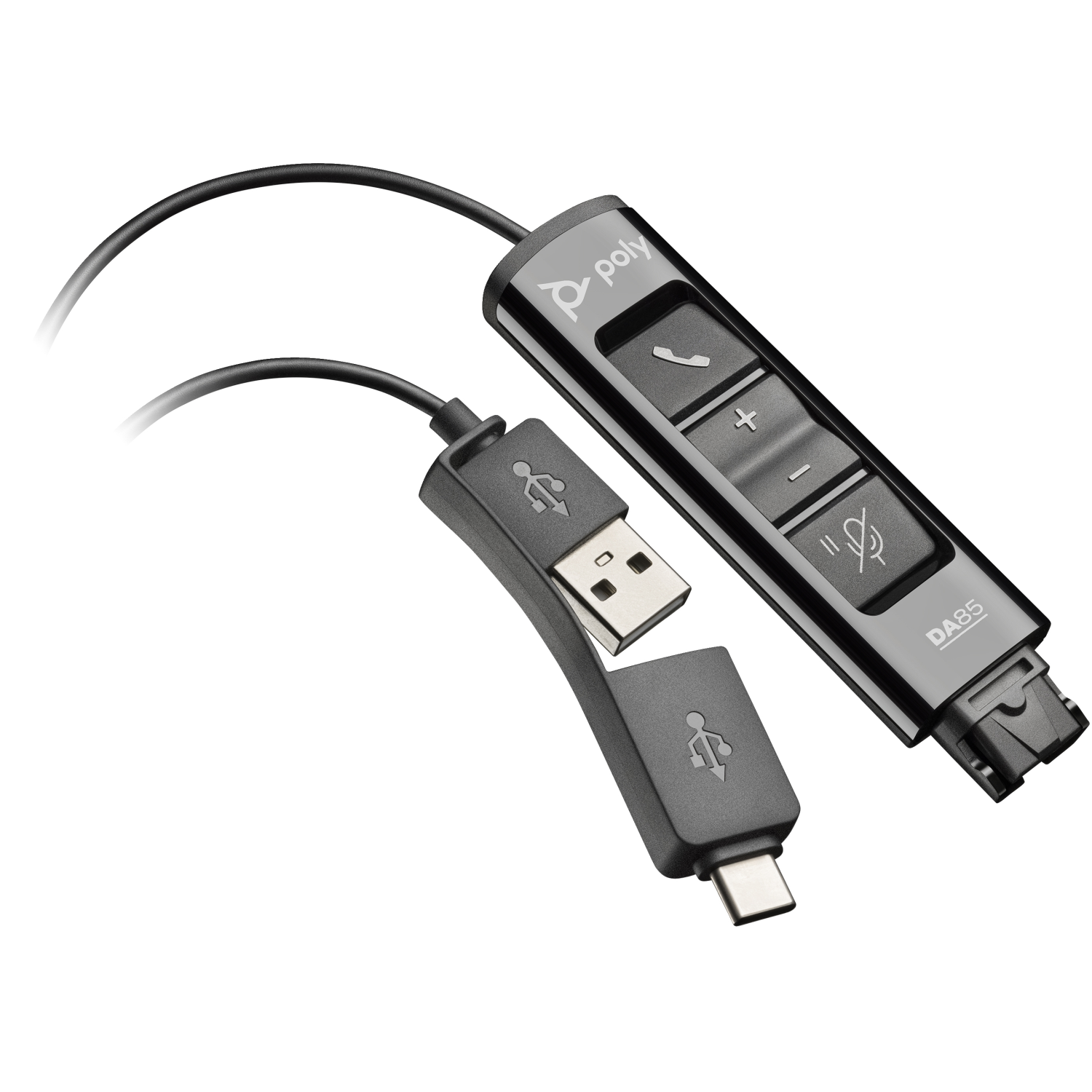 HP Poly 1500mm Headphone/Headset Accessories - Black