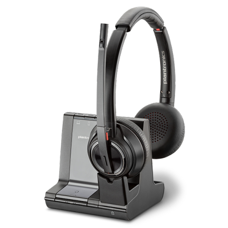 POLY W8220/A, UC Headset Wireless Head-band Office/Call center Bluetooth Black