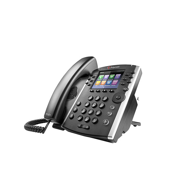 POLY 401 Skype for Business IP phone Black 12 lines TFT