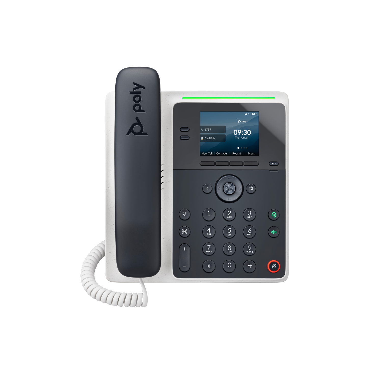 HP Poly E100 IP Phones - 2.8 Inches - Black