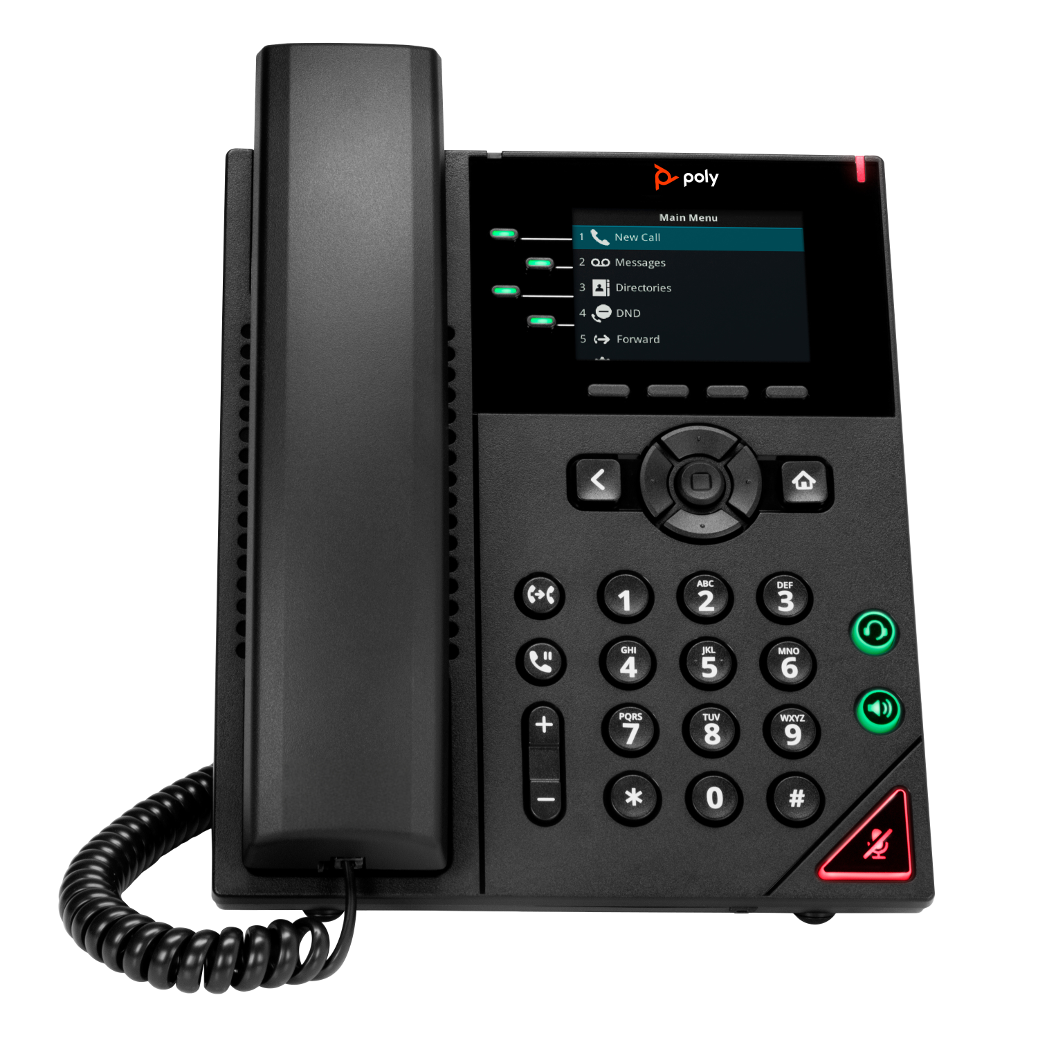 HP Poly 4-Line IP Phones - Black