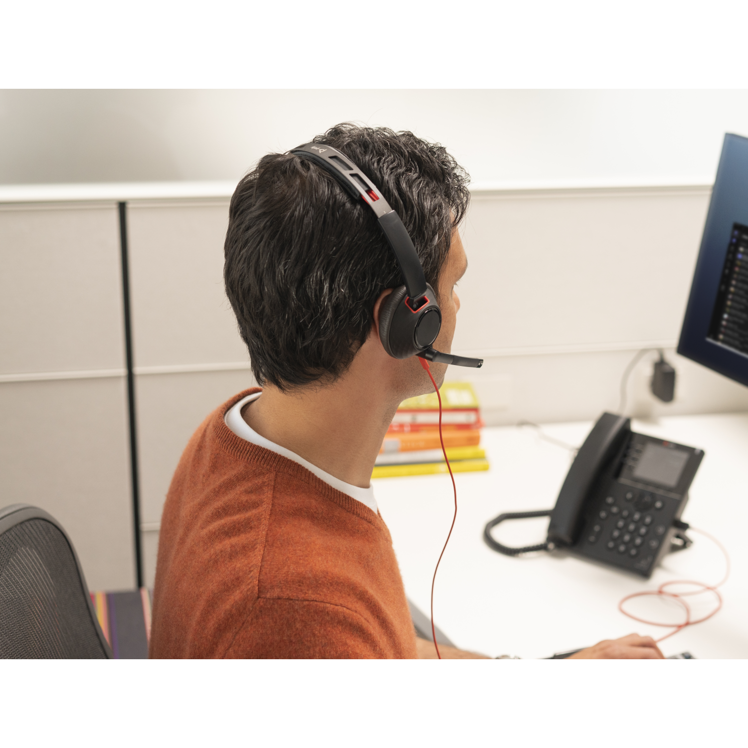 POLY Blackwire 5210 Monaural USB-C Headset +3.5mm Plug +USB-C/A Adapter