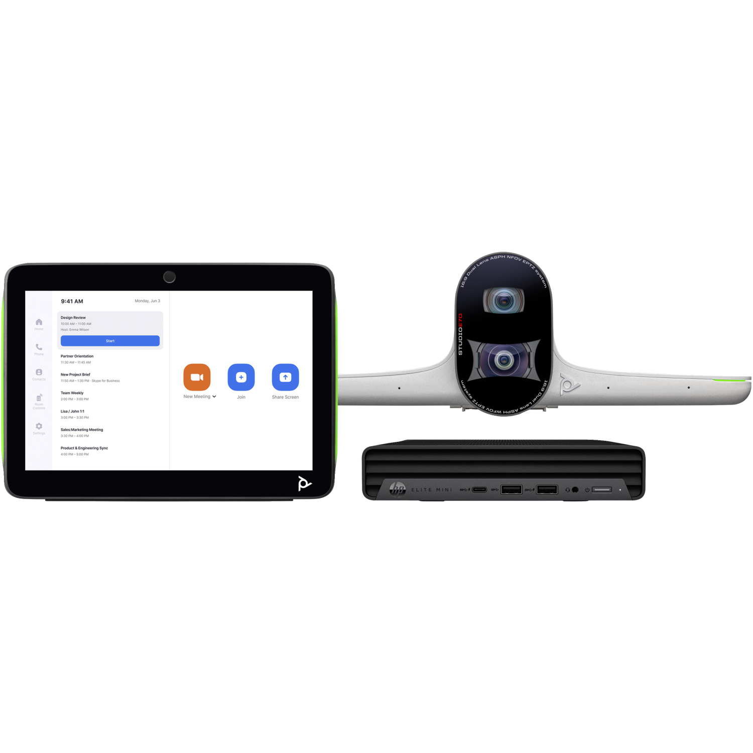 HP Poly TC10 Video Conferencing Systems - 10.1 Inches - Multi