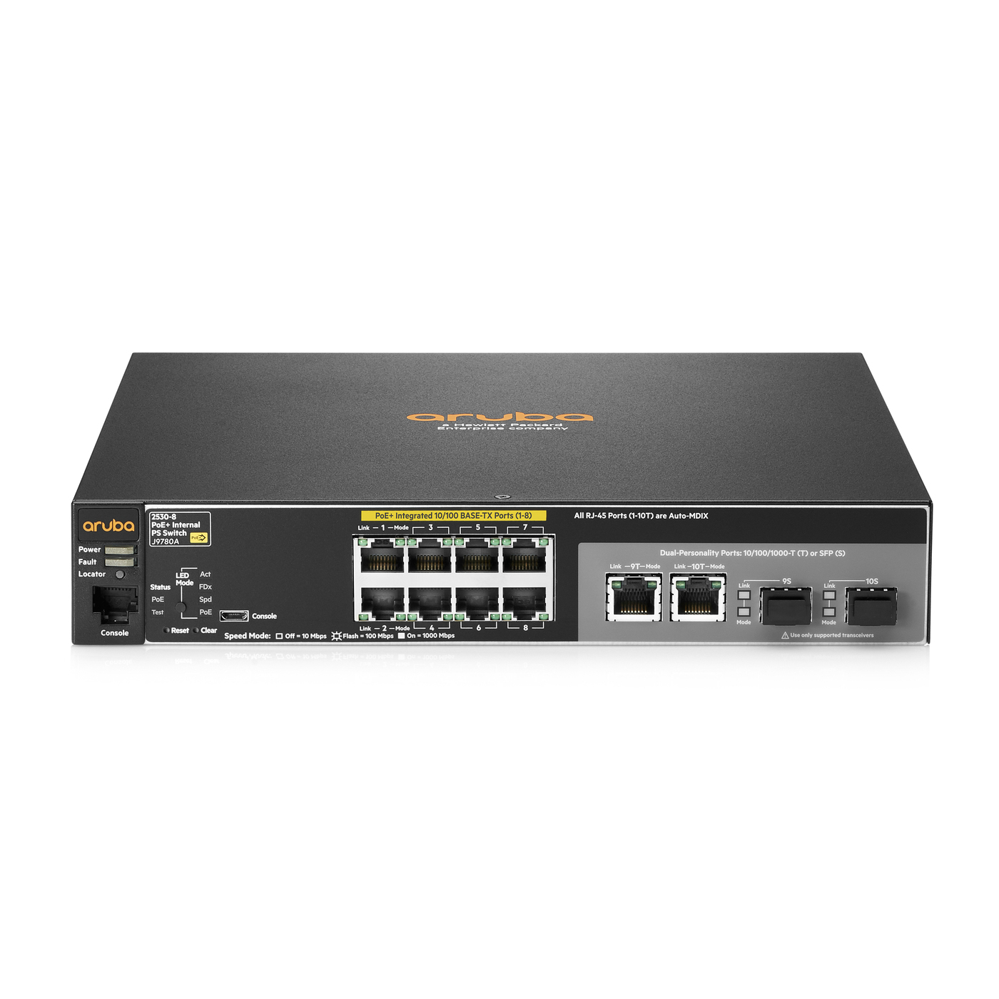 HPE PROCURVE 2530-8-POE+ SWITCH