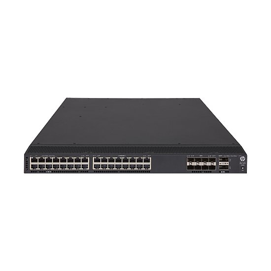 HPE FlexFabric 5700-32XGT-8XG-2QSFP+ Managed L3 10G Ethernet (100/1000/10000) 1U Black