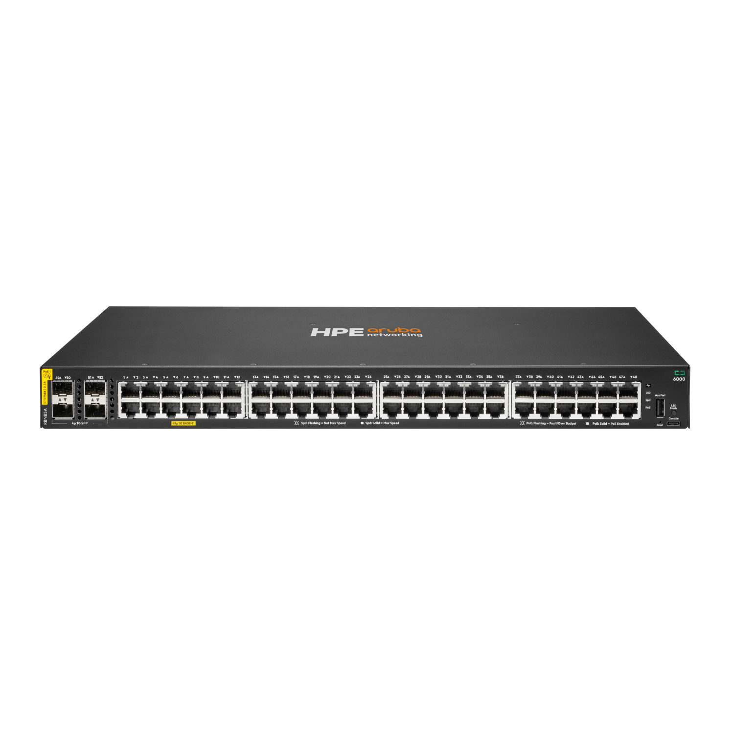 HPE Aruba Networking 6000 48G CL4 PoE 4SFP Switch