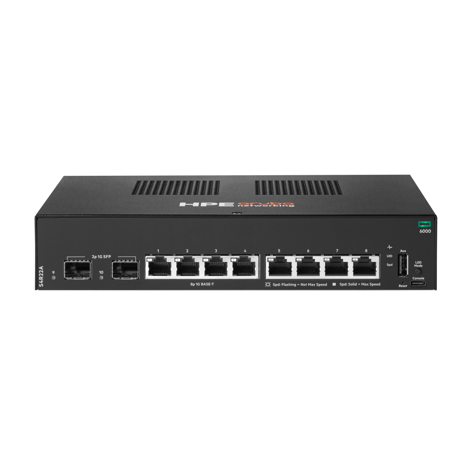 HPE HPE Aruba Networking CX 6000 8p 10M/100M/1G 2p SFP 1G Switch UK en