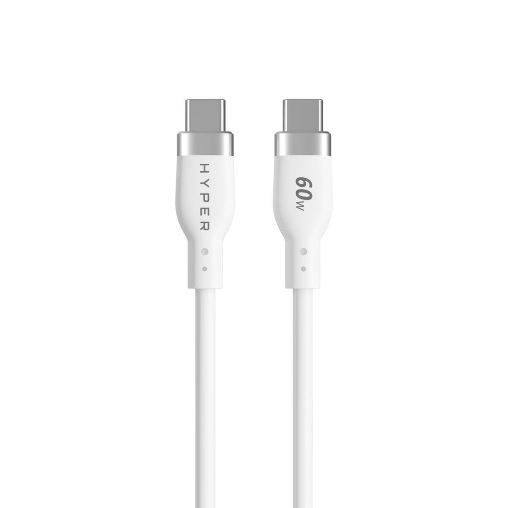 HYPER 1.5M SILICONE USBC TO USBC - W