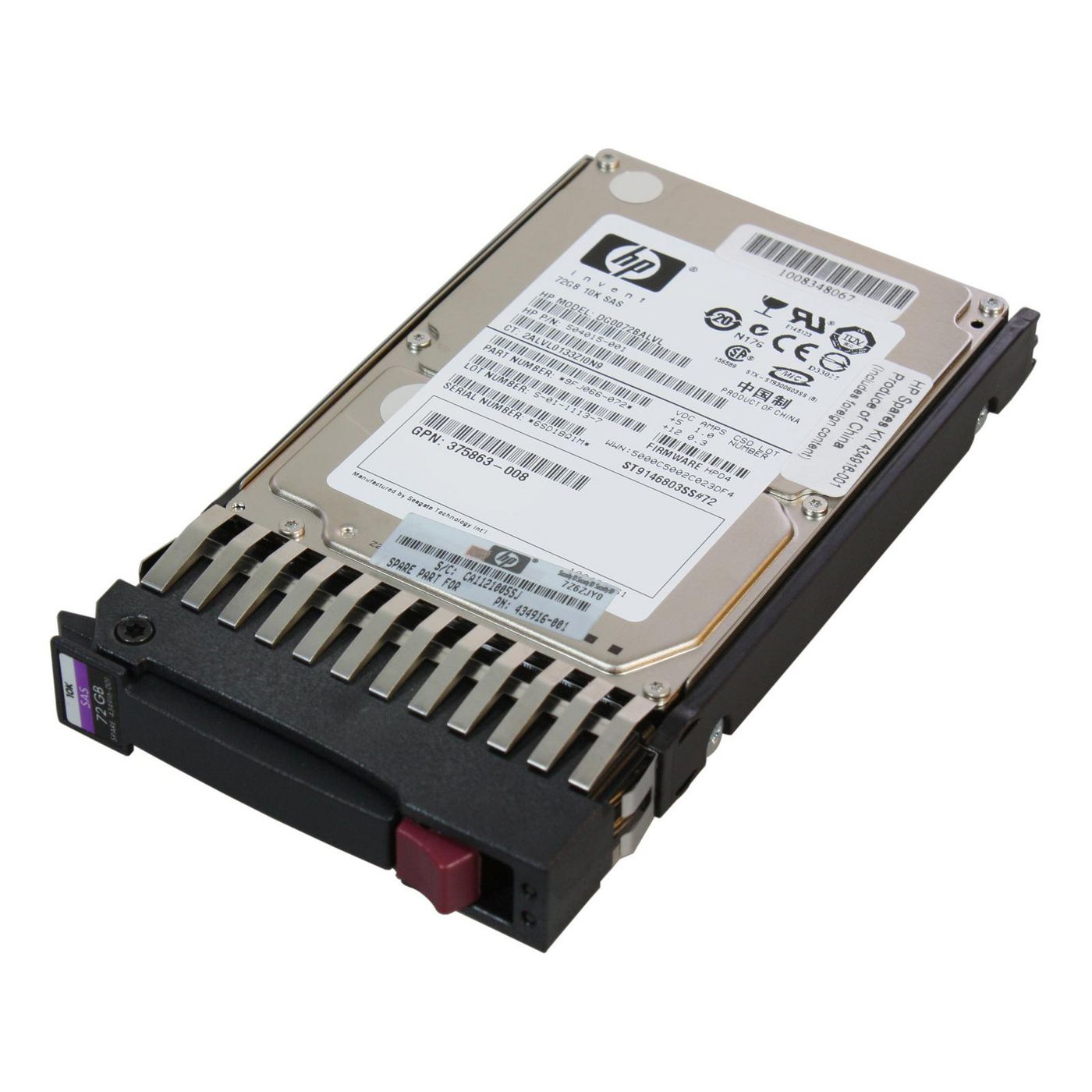 Hewlett Packard Enterprise 72GB Internal Hard Drives