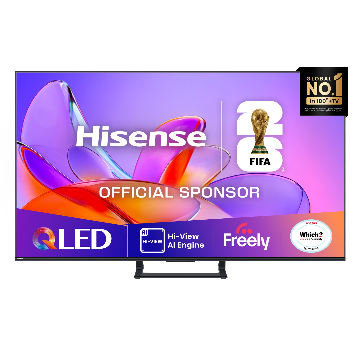Hisense A7QTUK TVs - 75 Inches - Black