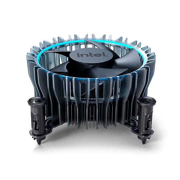 Intel Laminar RM1 Processor Air cooler Black, Blue