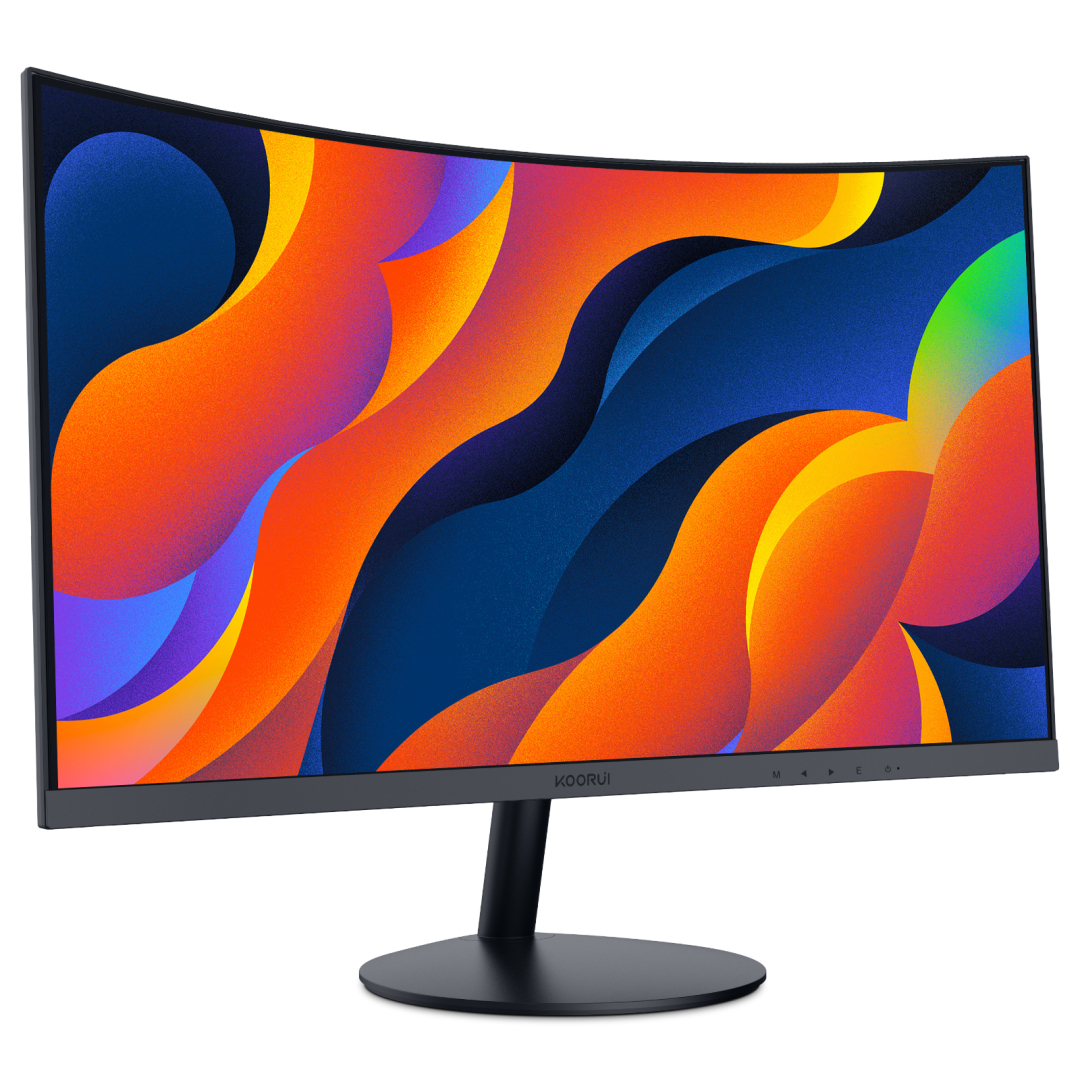 KOORUI 24N5C Computer Monitors - 24 Inches - Black