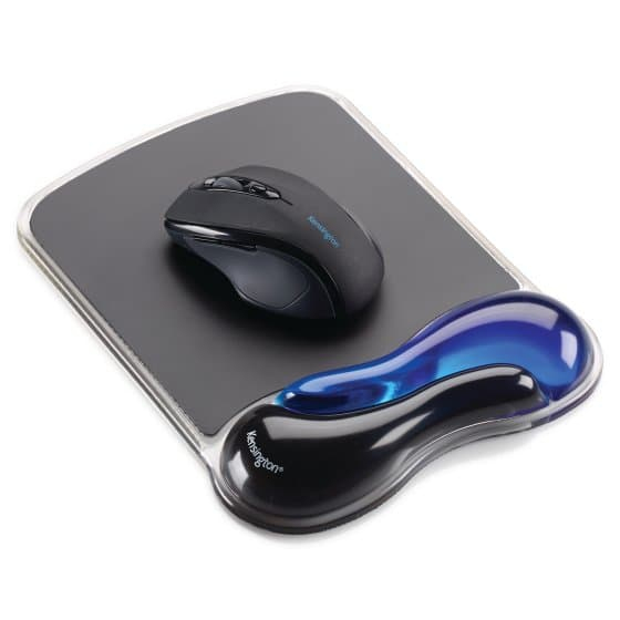 Kensington Duo Gel Mouse Pad with Integrated Wrist Support - Blue/Smoke