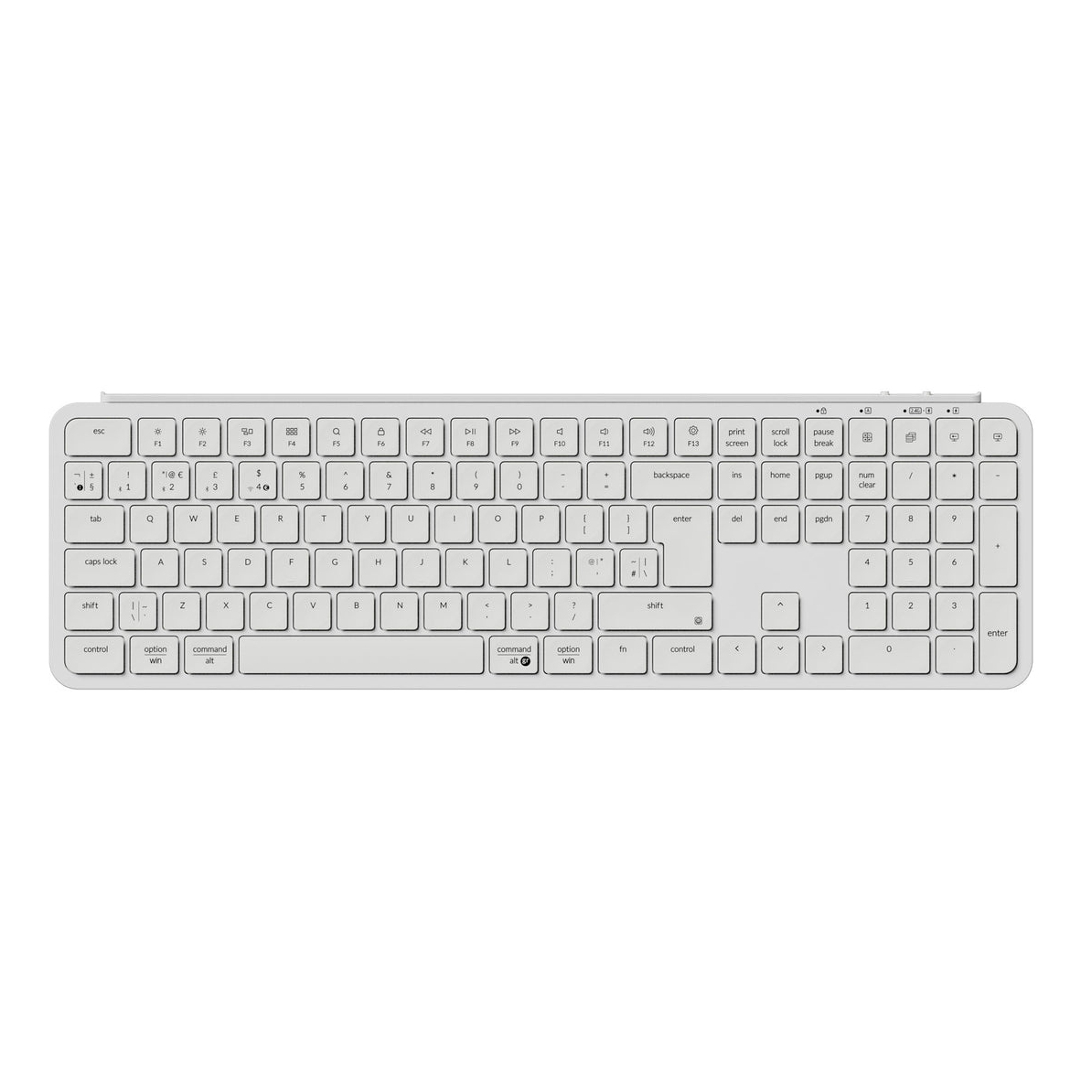 Keychron B6 Pro keyboard Home/Office USB + RF Wireless + Bluetooth QWERTY UK English Ivory