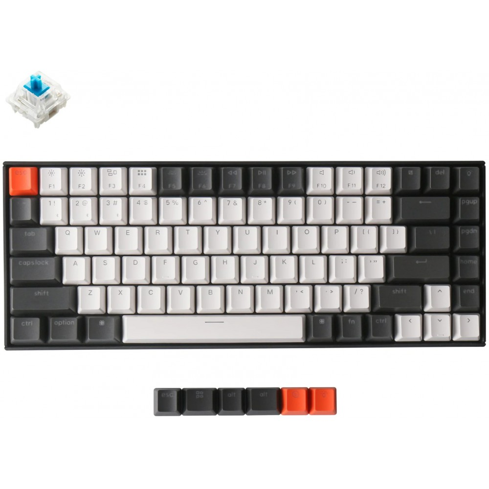 Keychron USA K2v2 Bluetooth Backlit Hot-Swap Click Mac/PC Keyboard