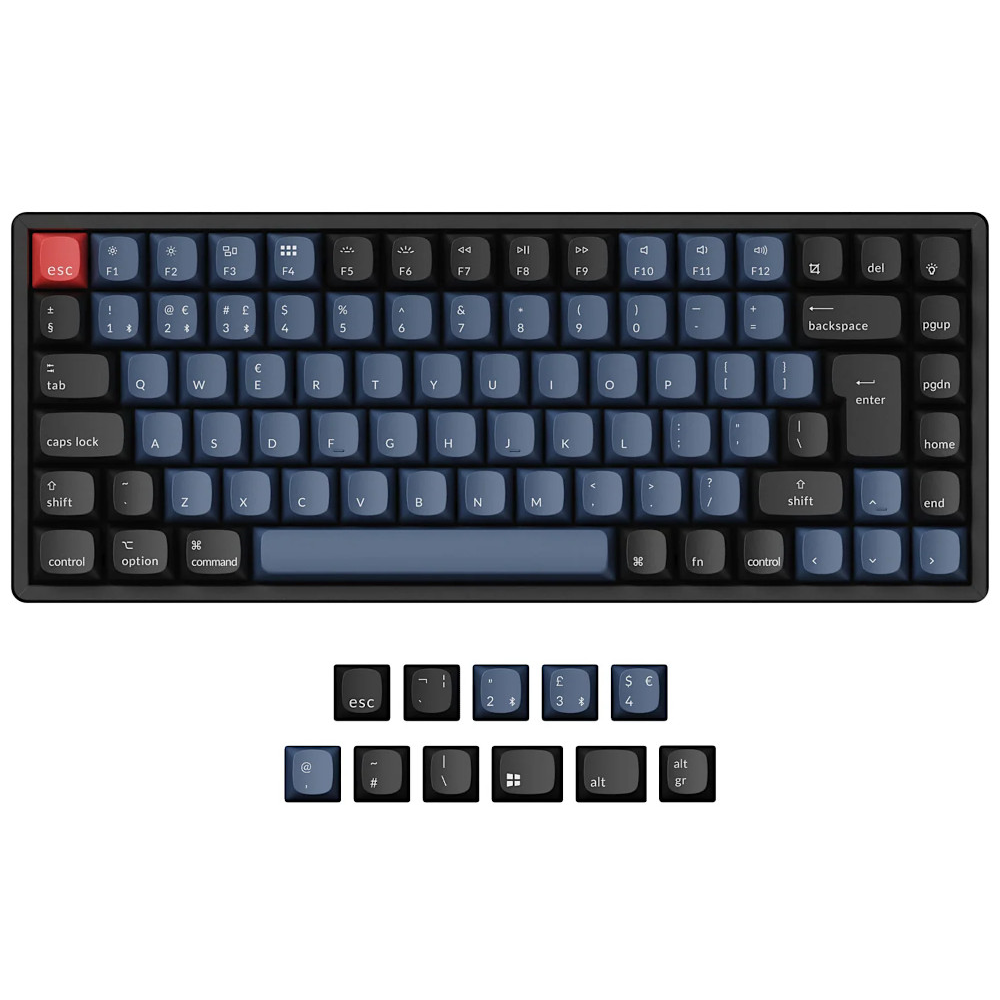 Keychron UK K2 Pro QMK Bluetooth RGB Hot-Swap Tactile Aluminium Mac/PC Keyboard