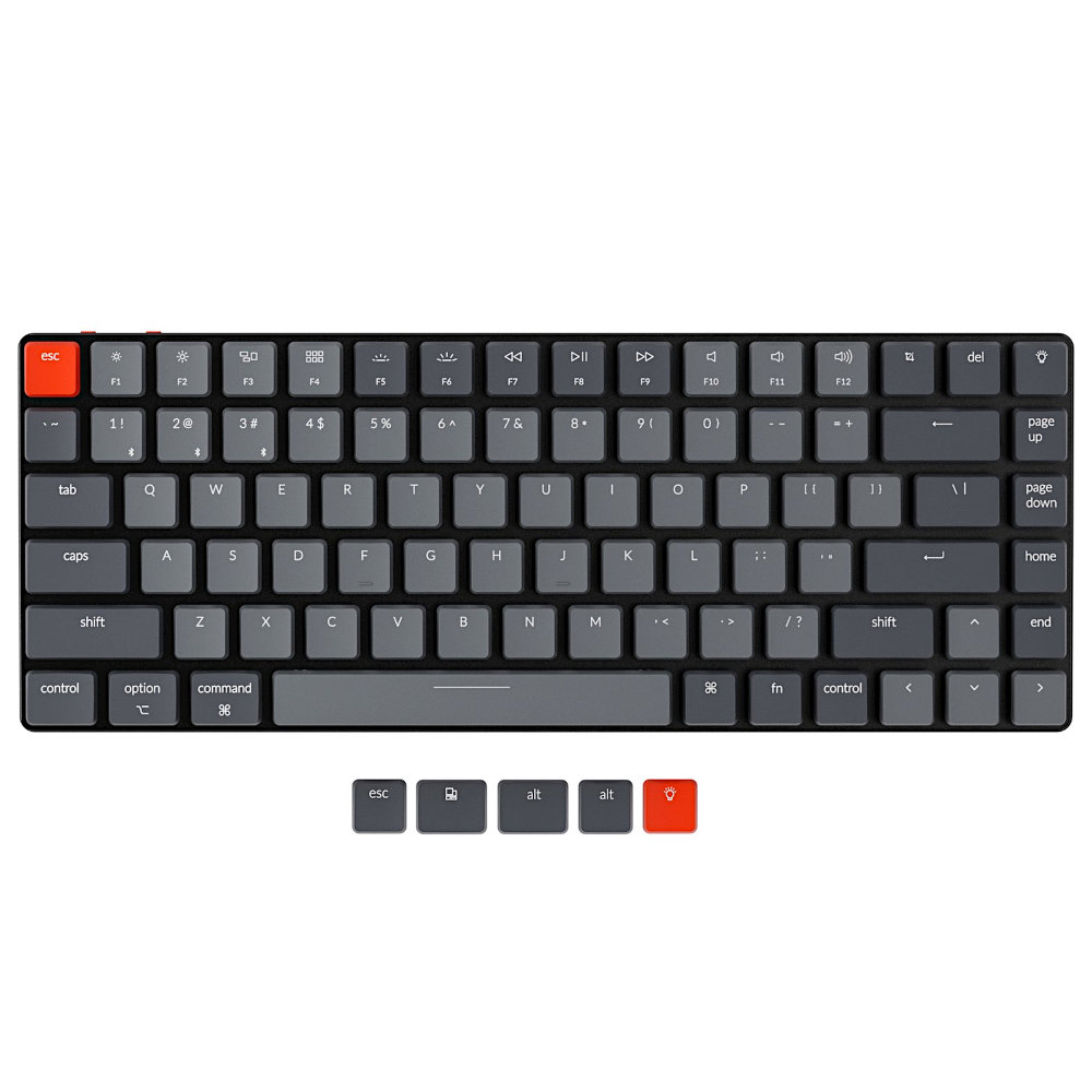 Keychron USA K3v2 Bluetooth Backlit Optical Click Ultra-slim Aluminium Mac/PC 75% Keyboard