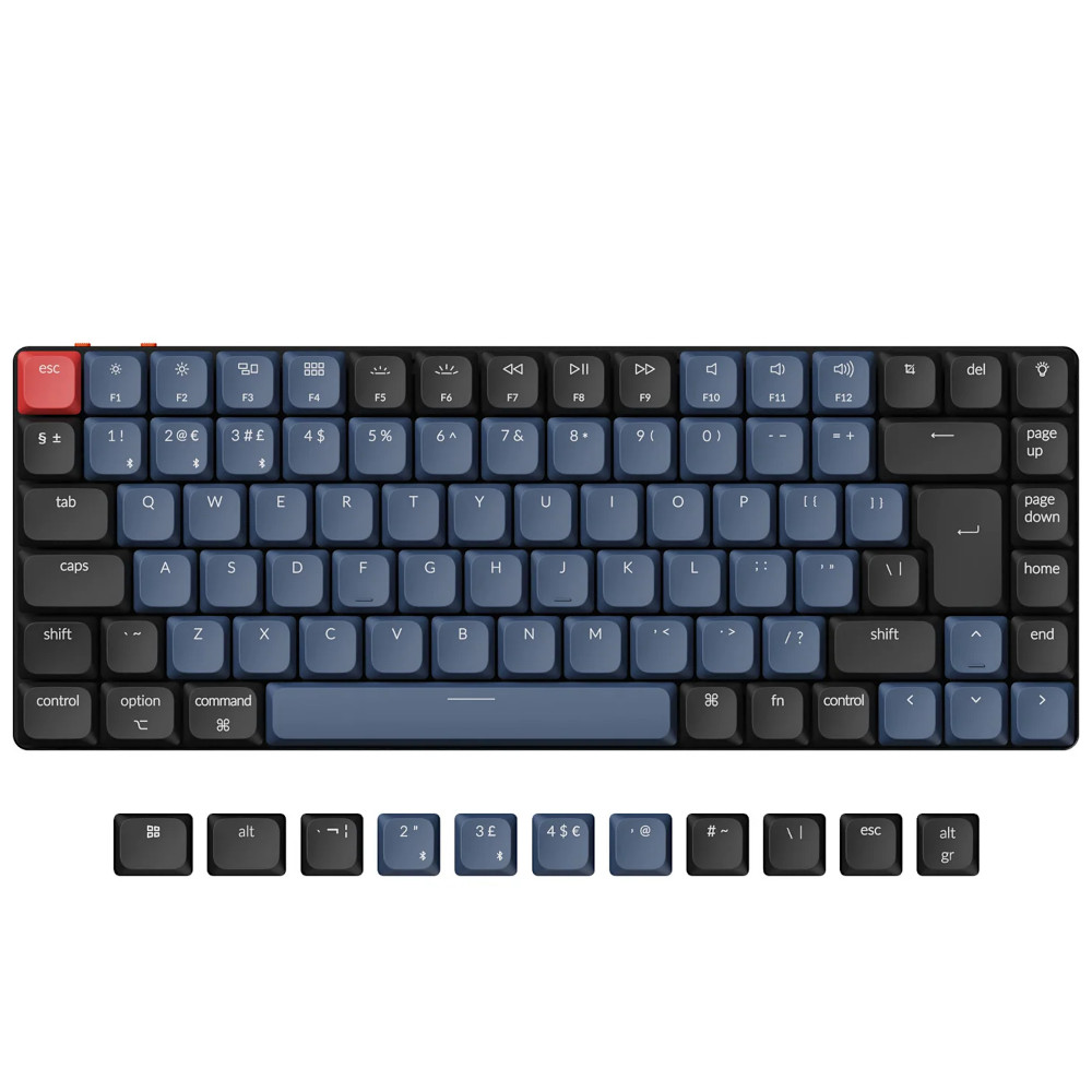 Keychron UK K3P Bluetooth QMK RGB Hot-Swap Linear Ultra-slim Aluminium Mac/PC Custom 75% Keyboard