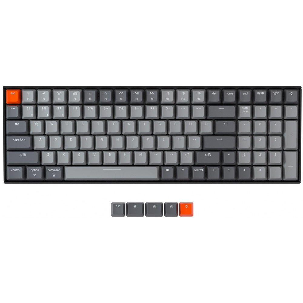 Keychron USA K4 Bluetooth RGB Backlit Hot-Swap Tactile Mac/PC Keyboard