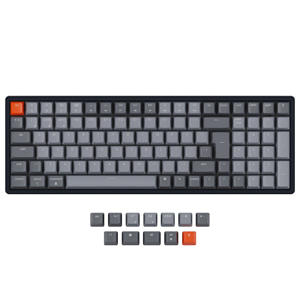 Keychron UK K4 Bluetooth RGB Backlit Hot-Swap Click Aluminium Mac/PC Keyboard