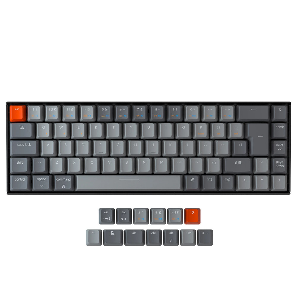Keychron UK K6 Bluetooth RGB Backlit Linear Mac/PC 65% Keyboard