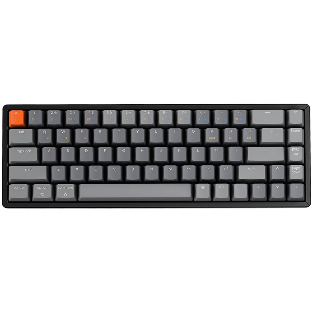 Keychron USA K6 Bluetooth RGB Backlit Click Optical Aluminium Mac/PC 65% Keyboard