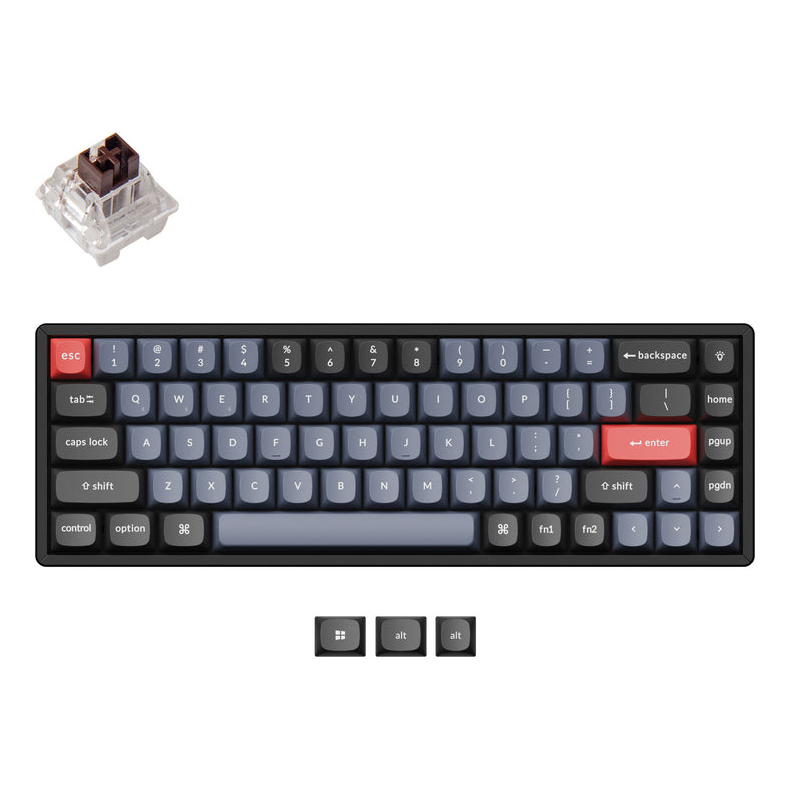 Keychron UK K6 Pro 65% QMK Bluetooth RGB Hot-Swap Tactile Aluminium Mac/PC Keyboard